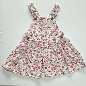 OshKosh B’gosh Overalls Dress Floral Sz 2T